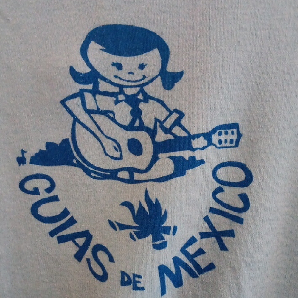 Vintage Sky Blue Guias De Mexico Tee